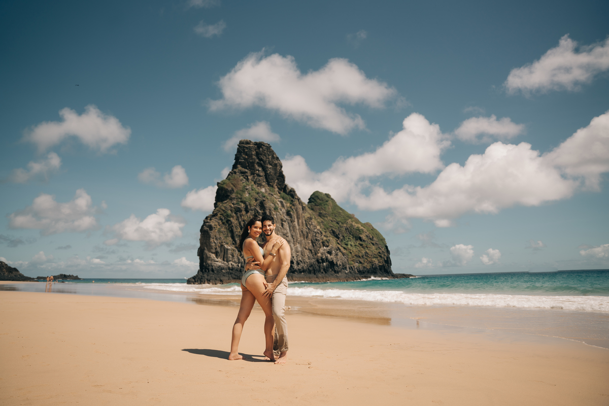 Ensaio de casal em Noronha.