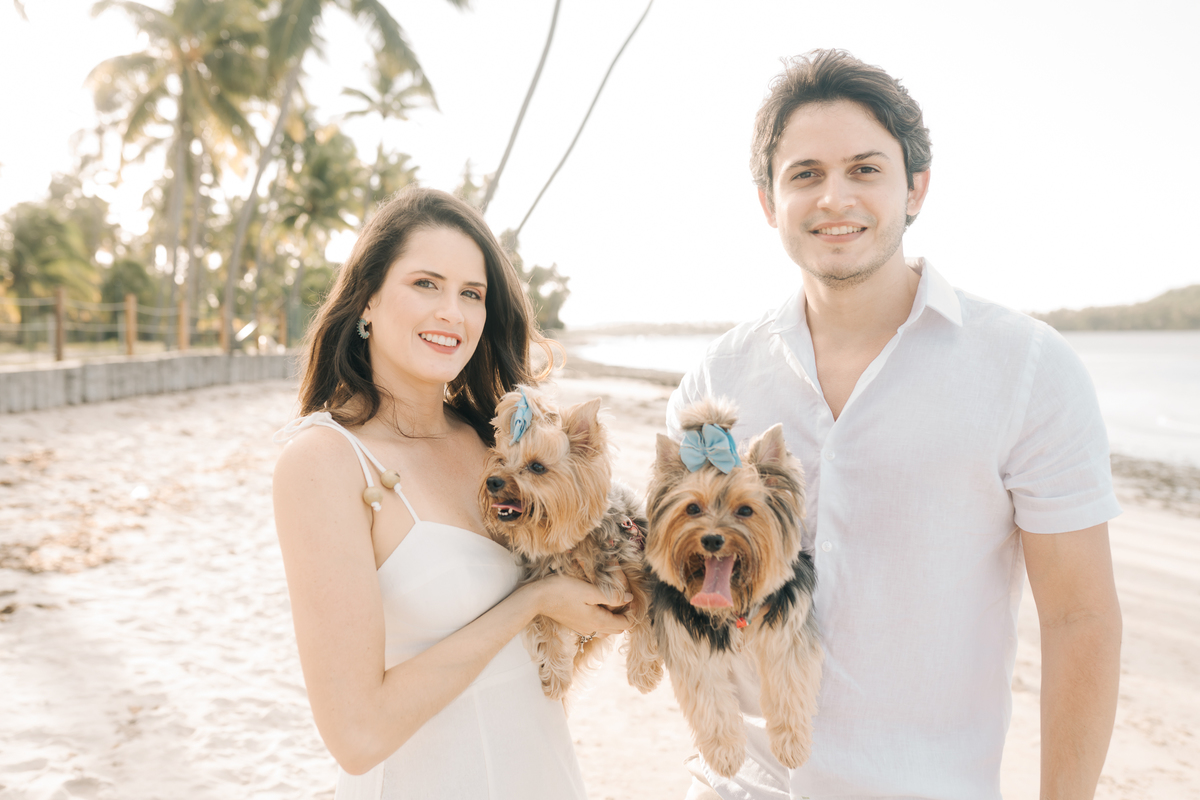 Ensaio de casal com pets