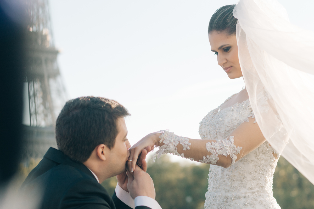 Ensaio de casal em Paris.