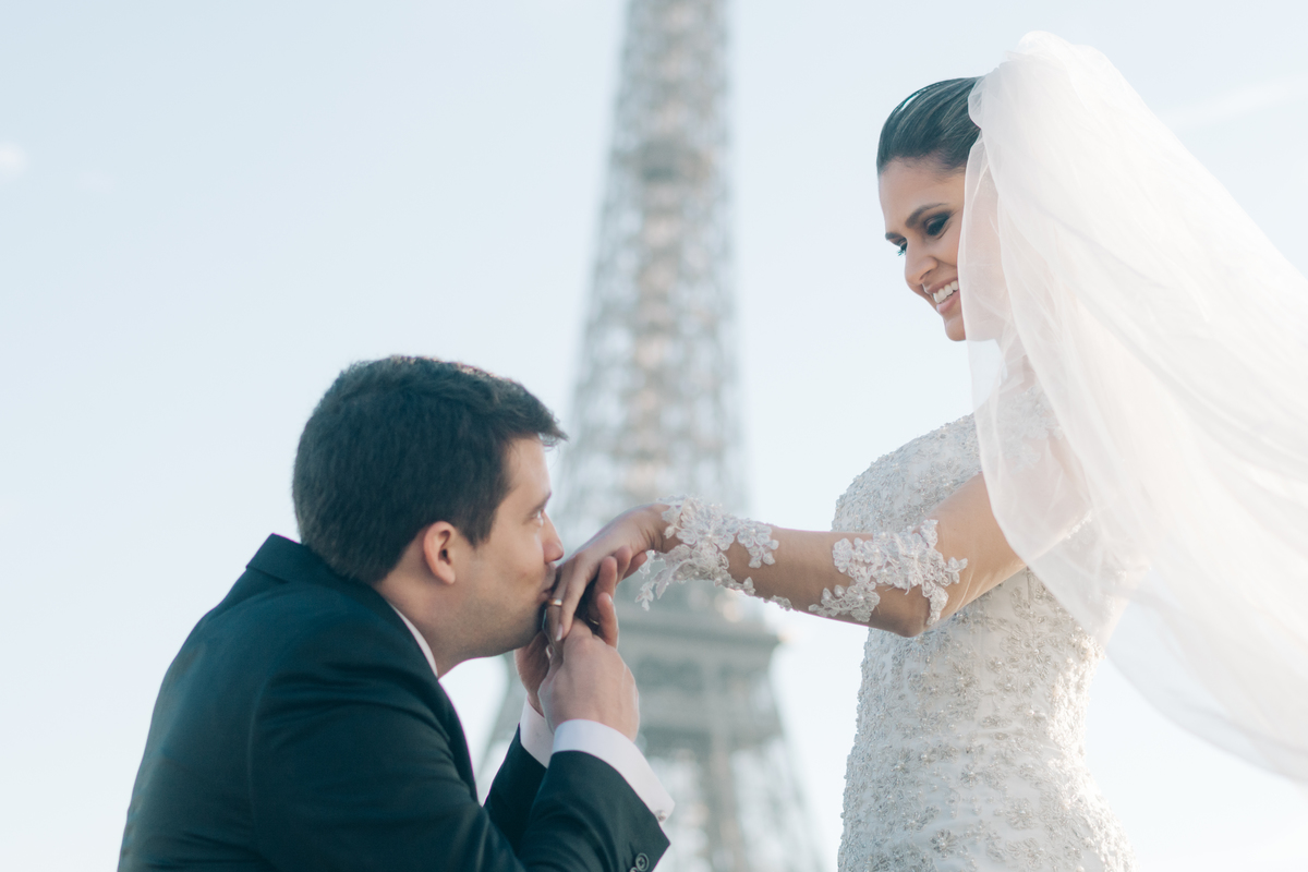 Ensaio de casal em Paris.