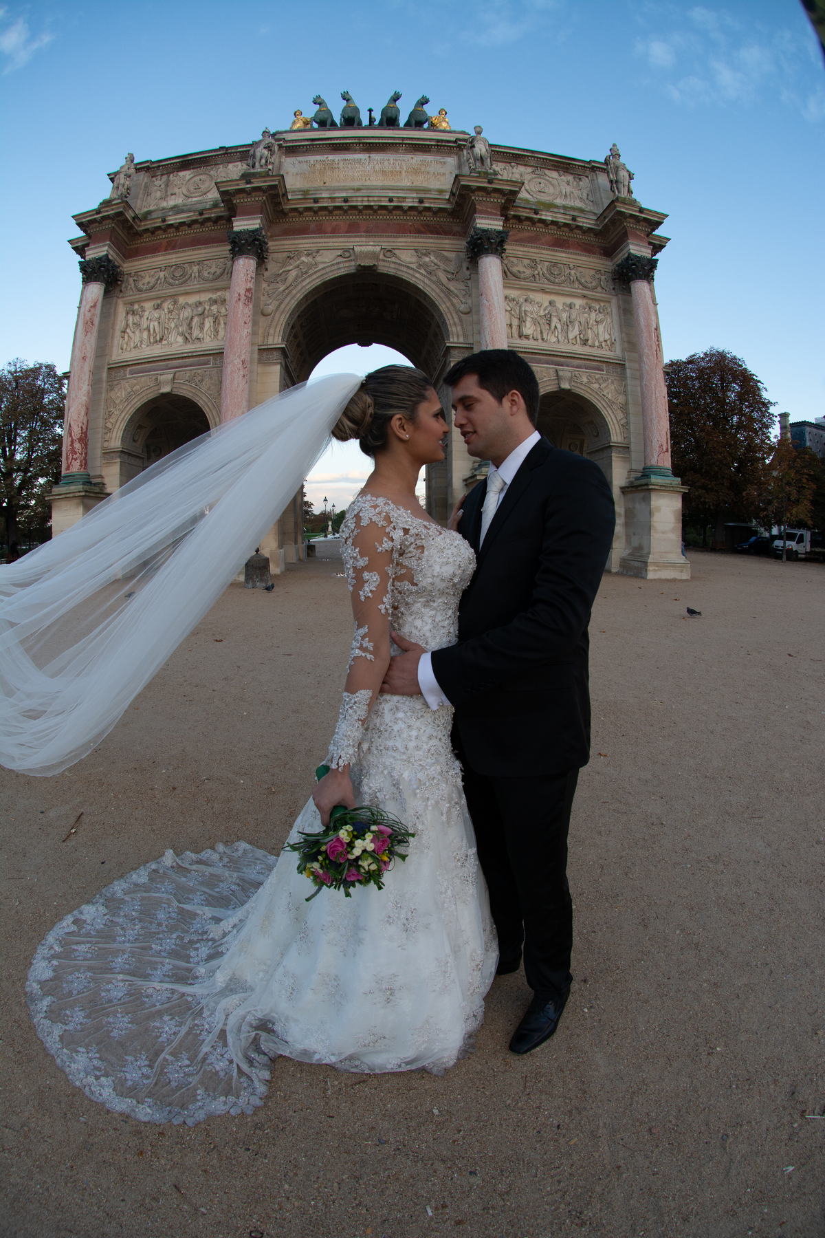Ensaio de casal em Paris.