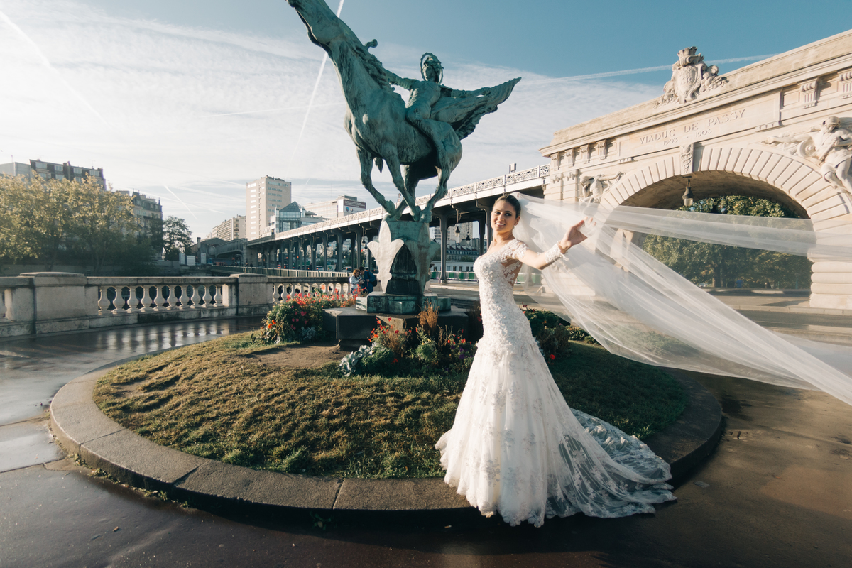 Ensaio de casal em Paris.
