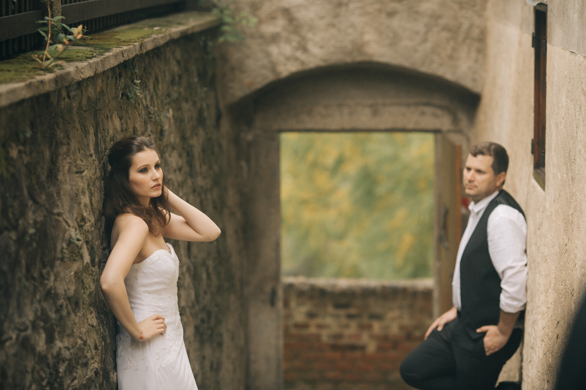 Ensaio de casal em Praga.