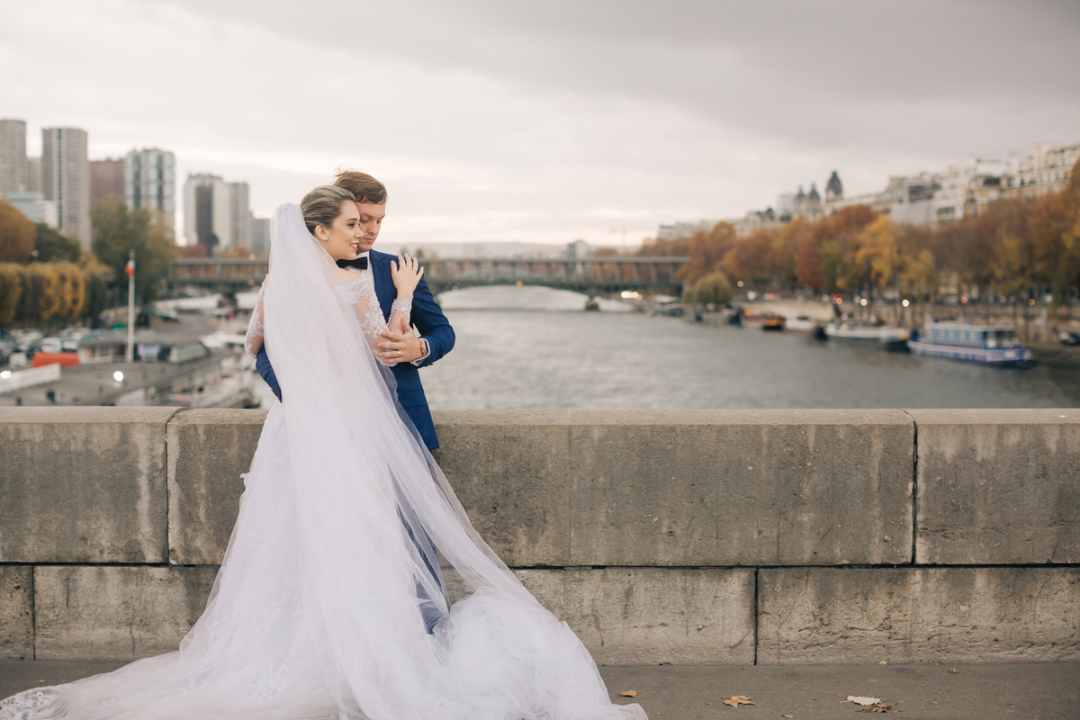 Ensaio de casal em Paris.