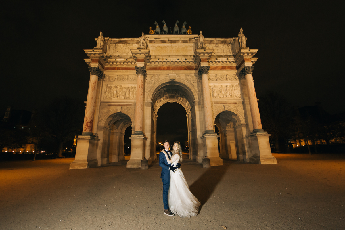 Ensaio de casal em Paris.