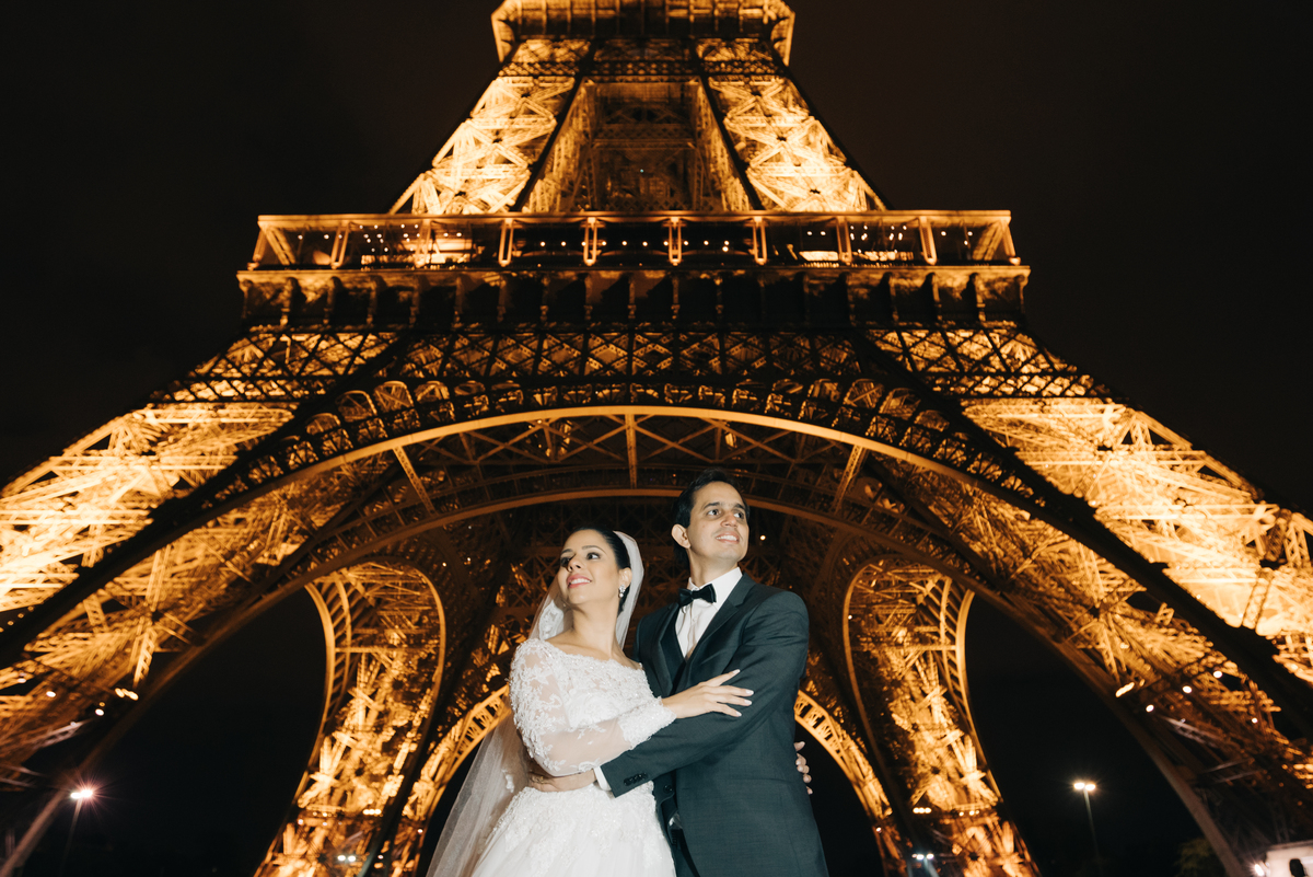 Ensaio de casal em Paris.