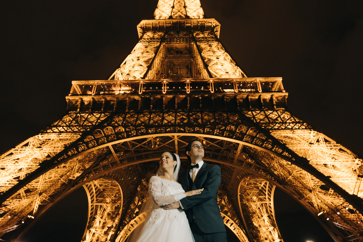 Ensaio de casal em Paris.