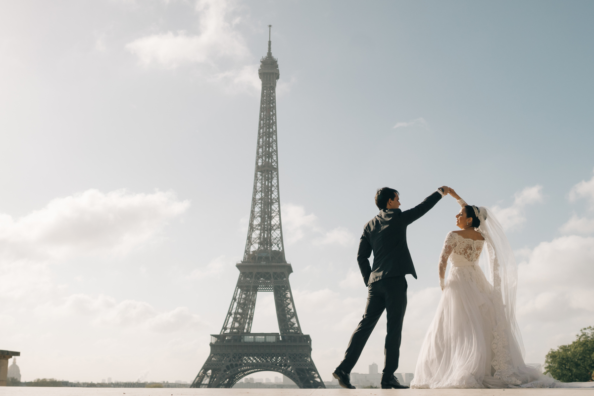 Ensaio de casal em Paris.
