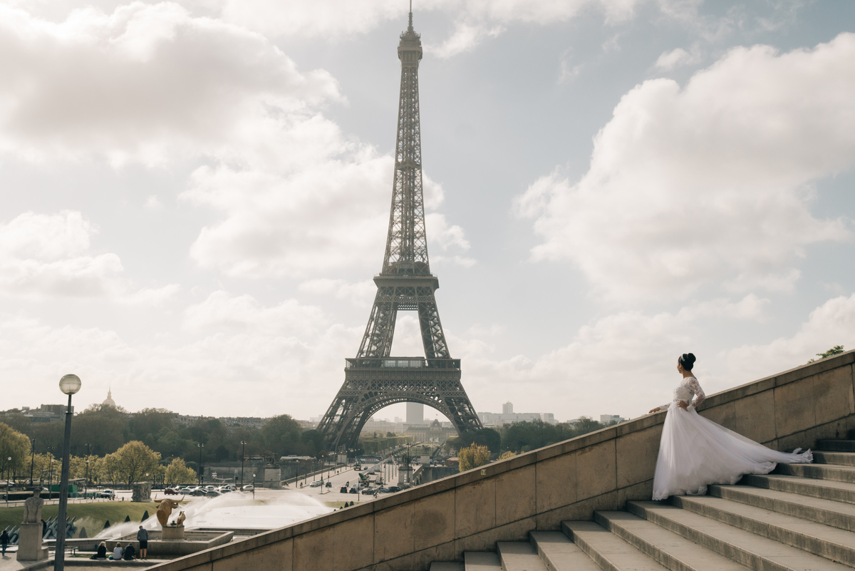 Ensaio de casal em Paris.