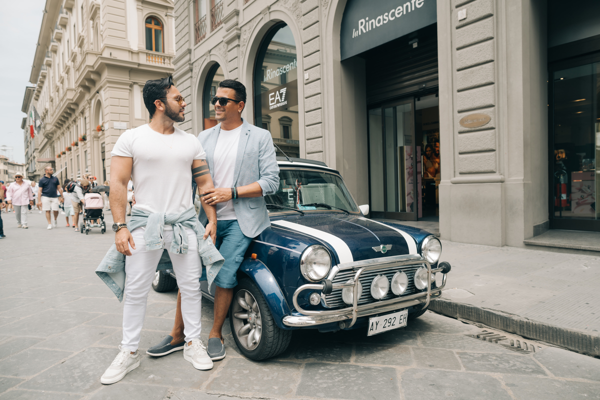 Ensaio de casal em Florença.