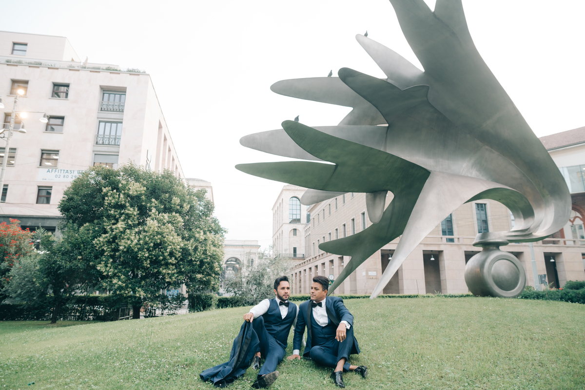 Ensaio de casal em Milão.