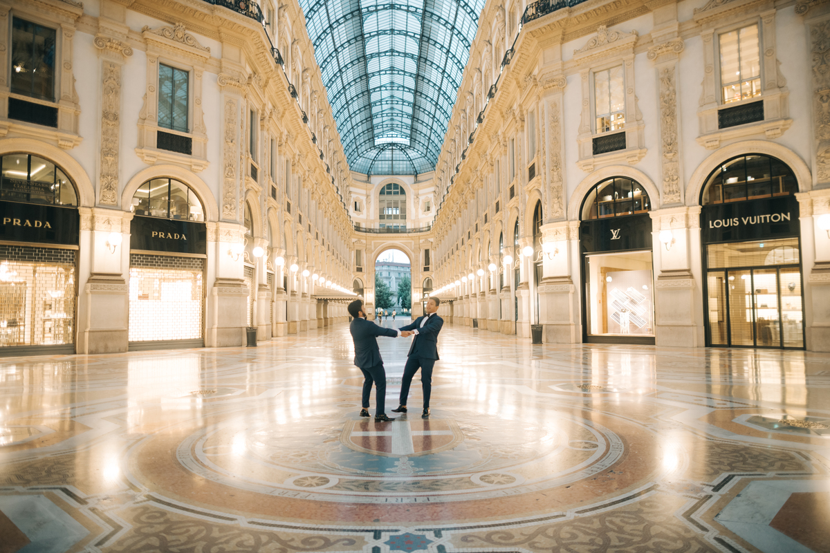 Ensaio de casal em Milão.