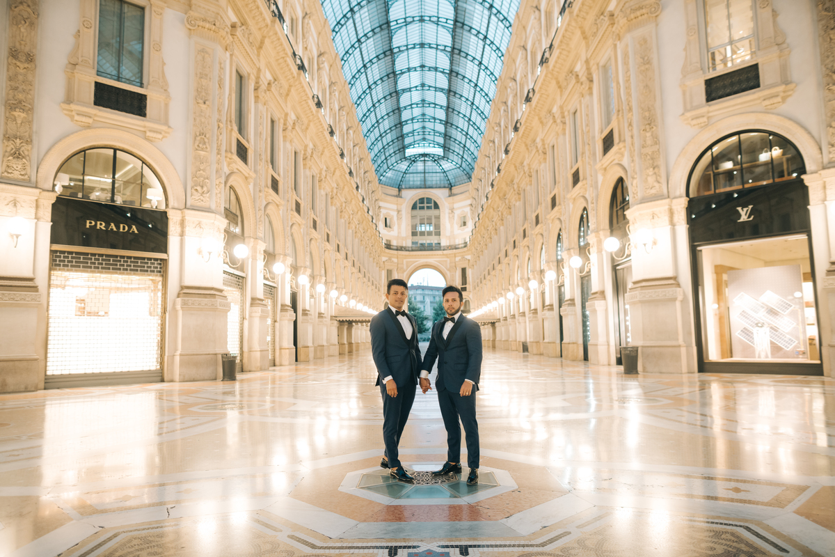 Ensaio de casal em Milão.