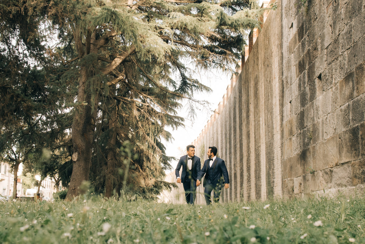 Ensaio pré wedding em Piza.