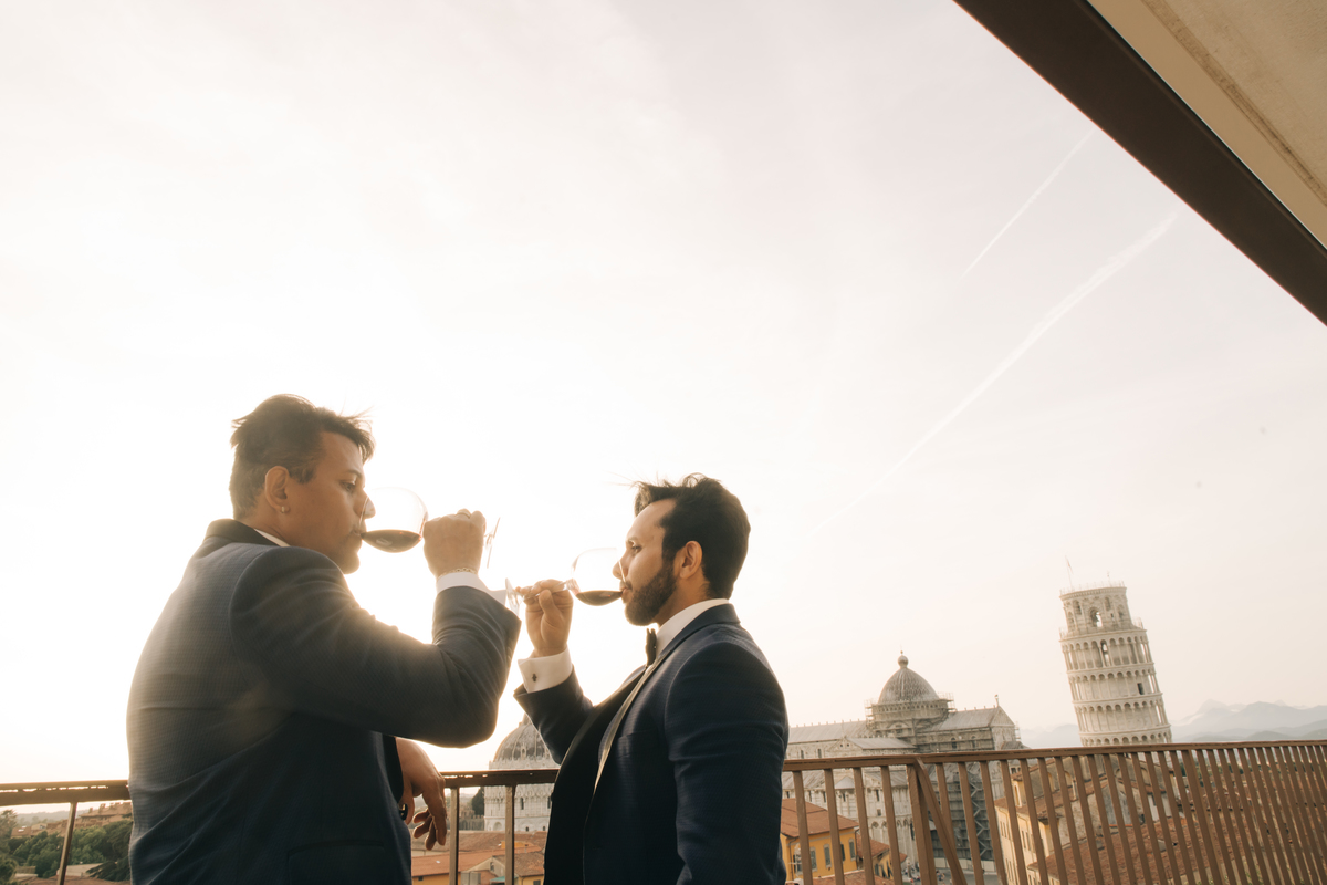 Ensaio pré wedding em Piza.