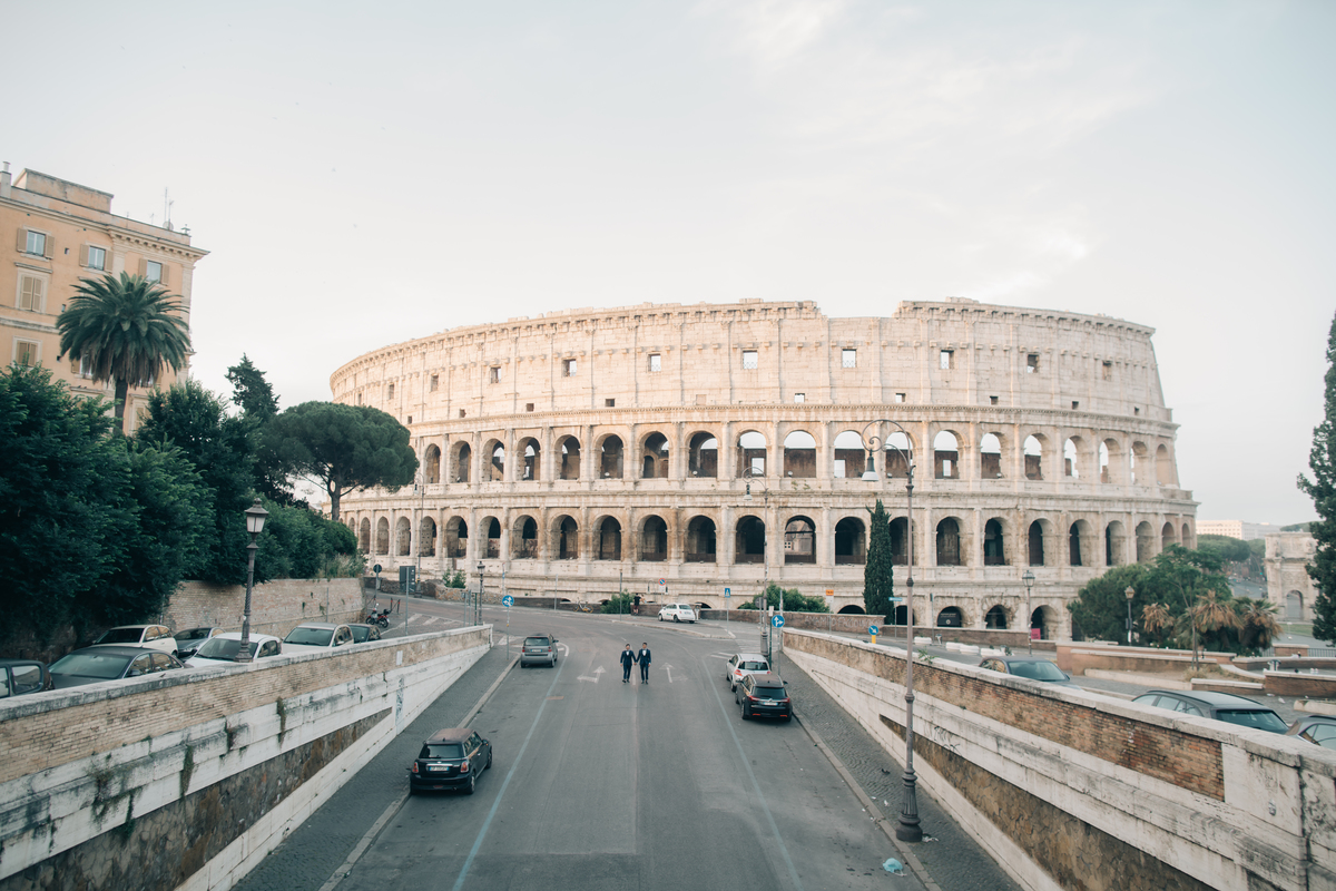 Ensaio de casal no coliseu.