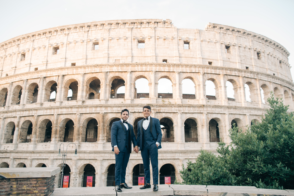 Ensaio de casal no coliseu.