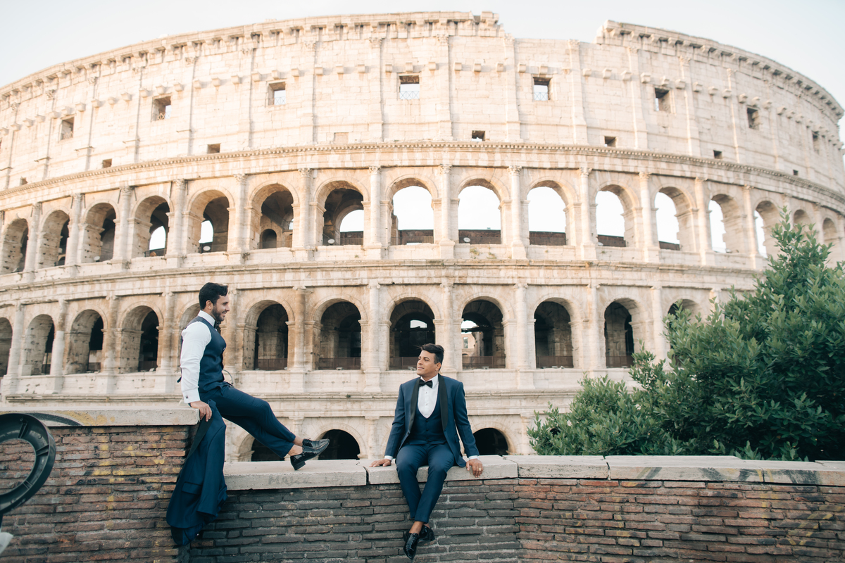 Ensaio de casal no coliseu.