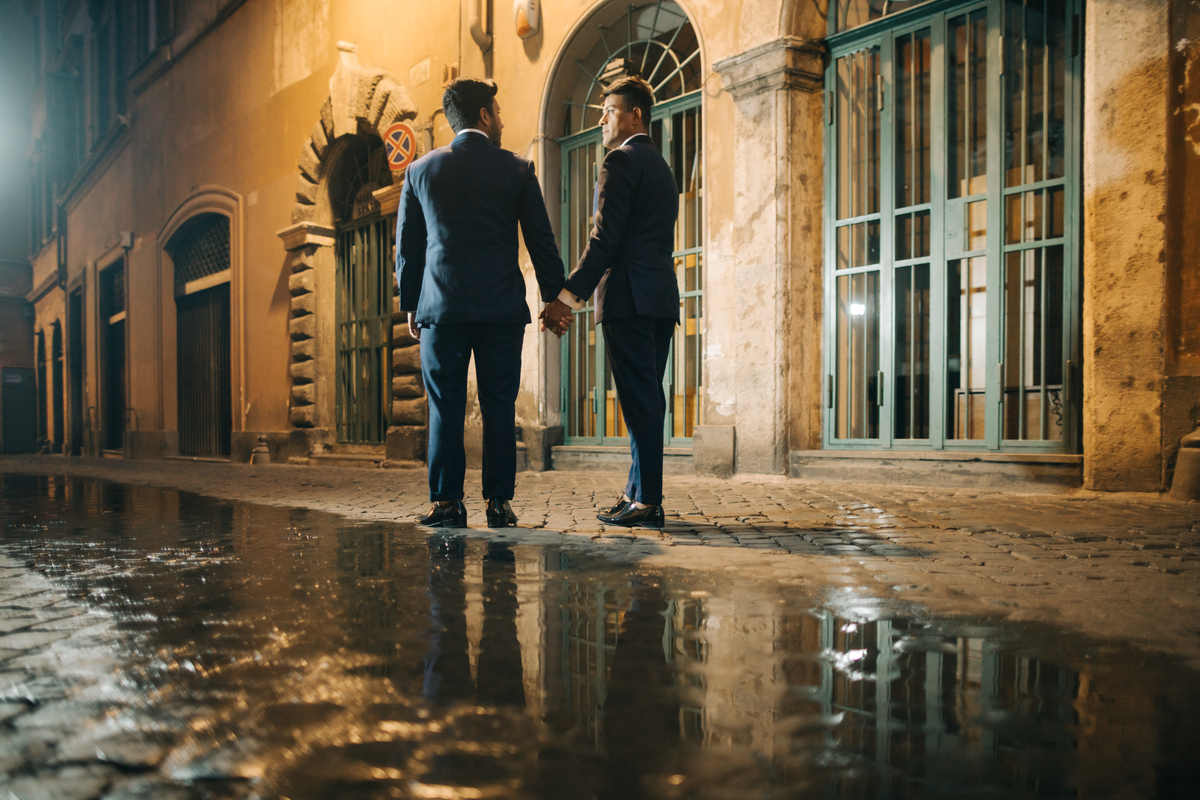 Ensaio de casal em Roma.