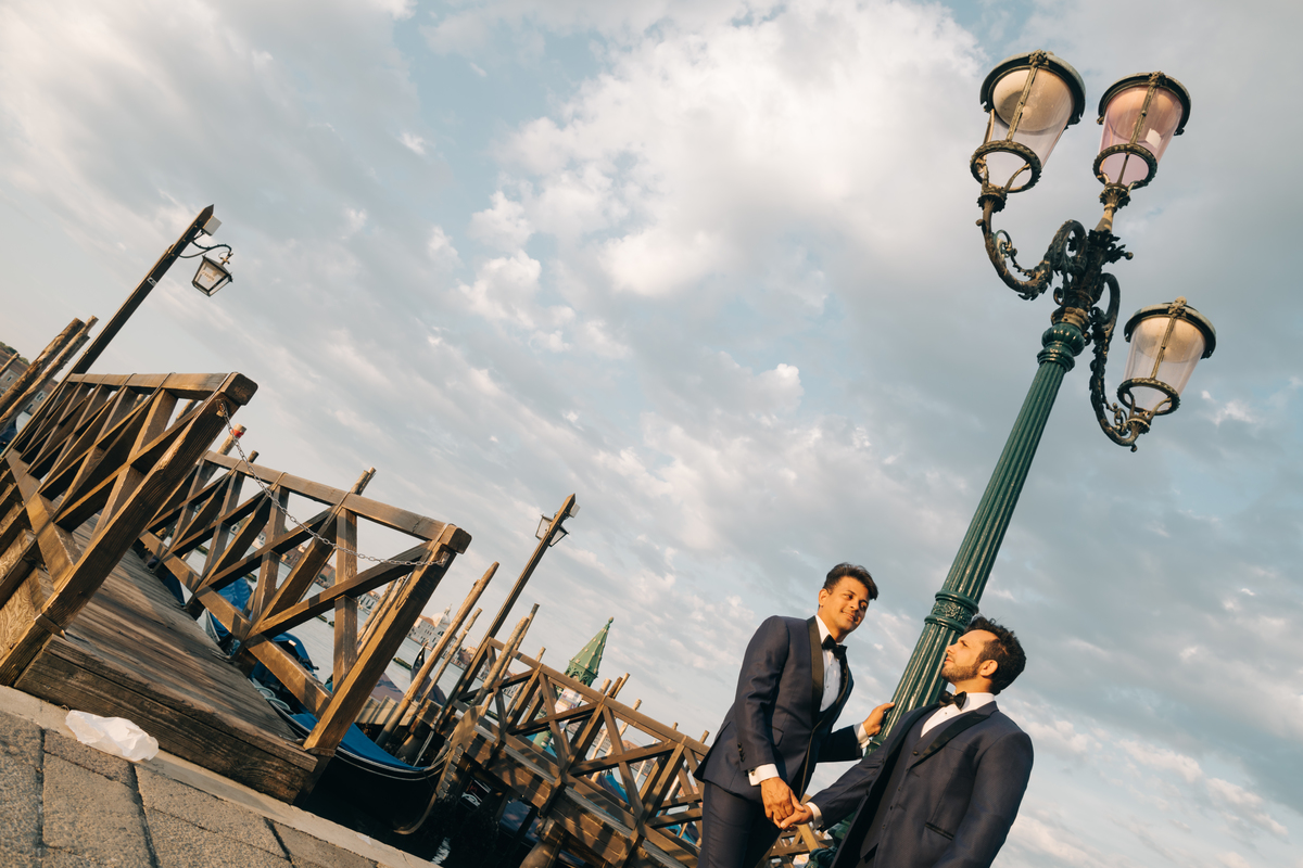 Ensaio de casal em Veneza.