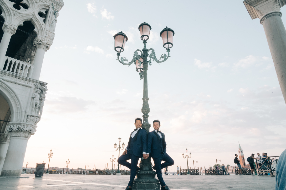 Ensaio de casal em Veneza.