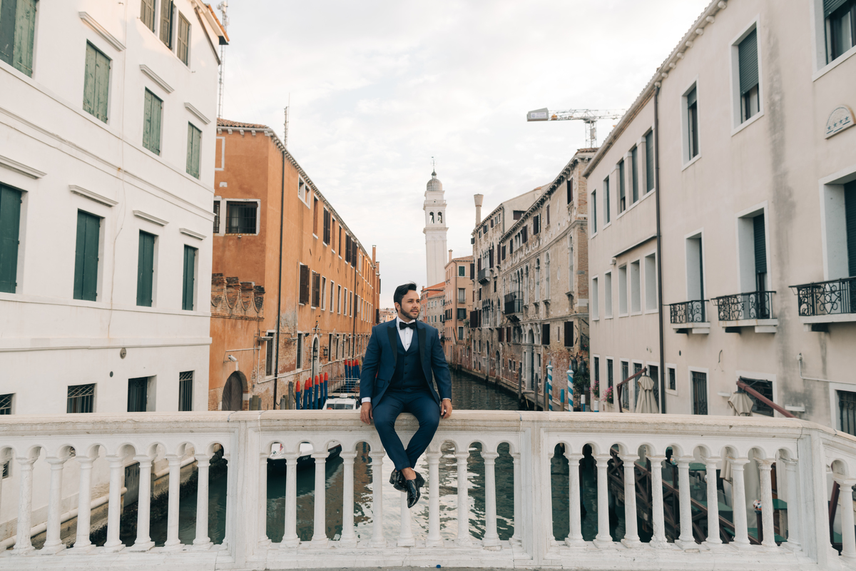 Ensaio de casal em Veneza.