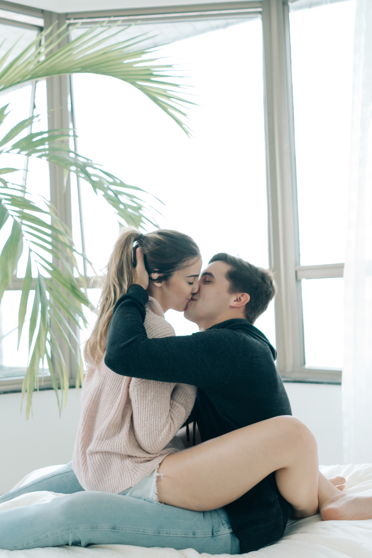 Ensaio pré casamento em casa.