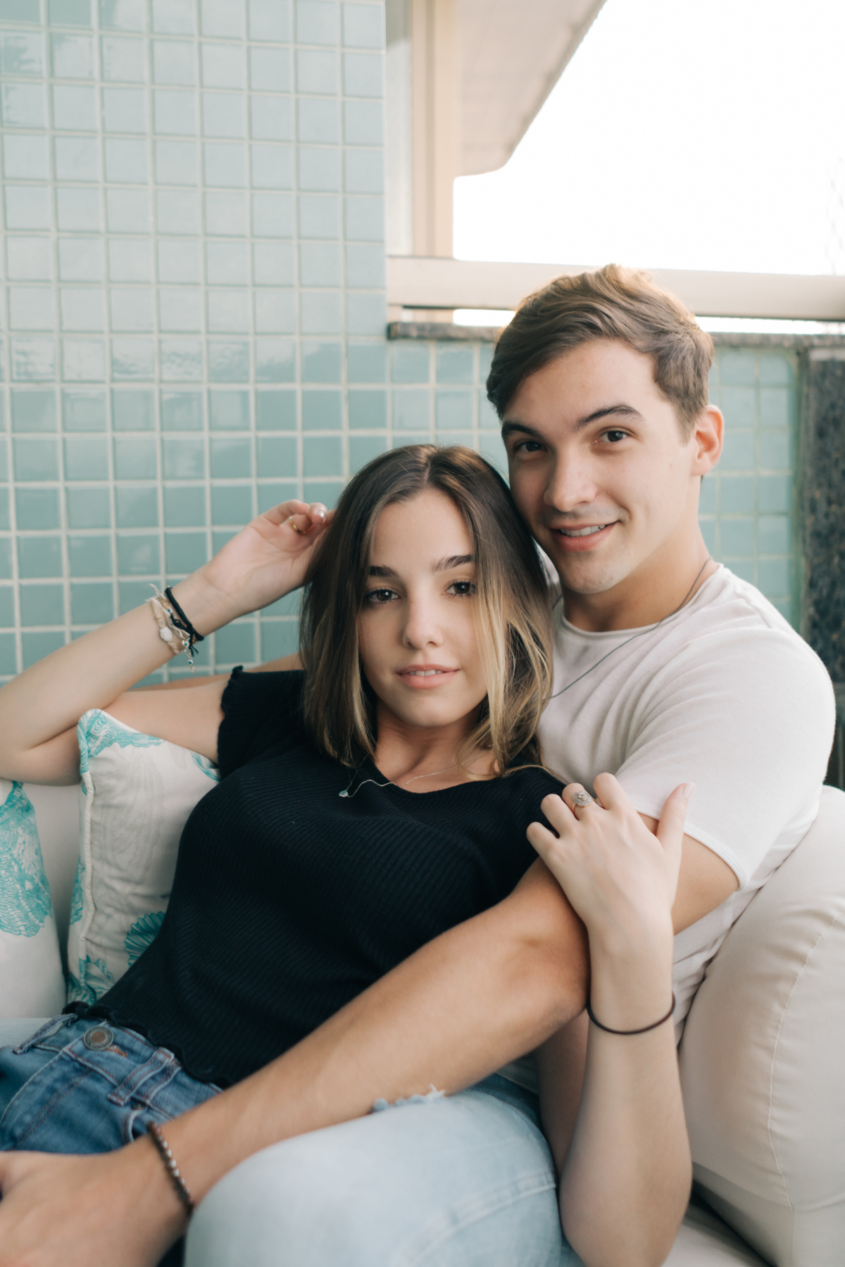 Ensaio pré casamento em casa.