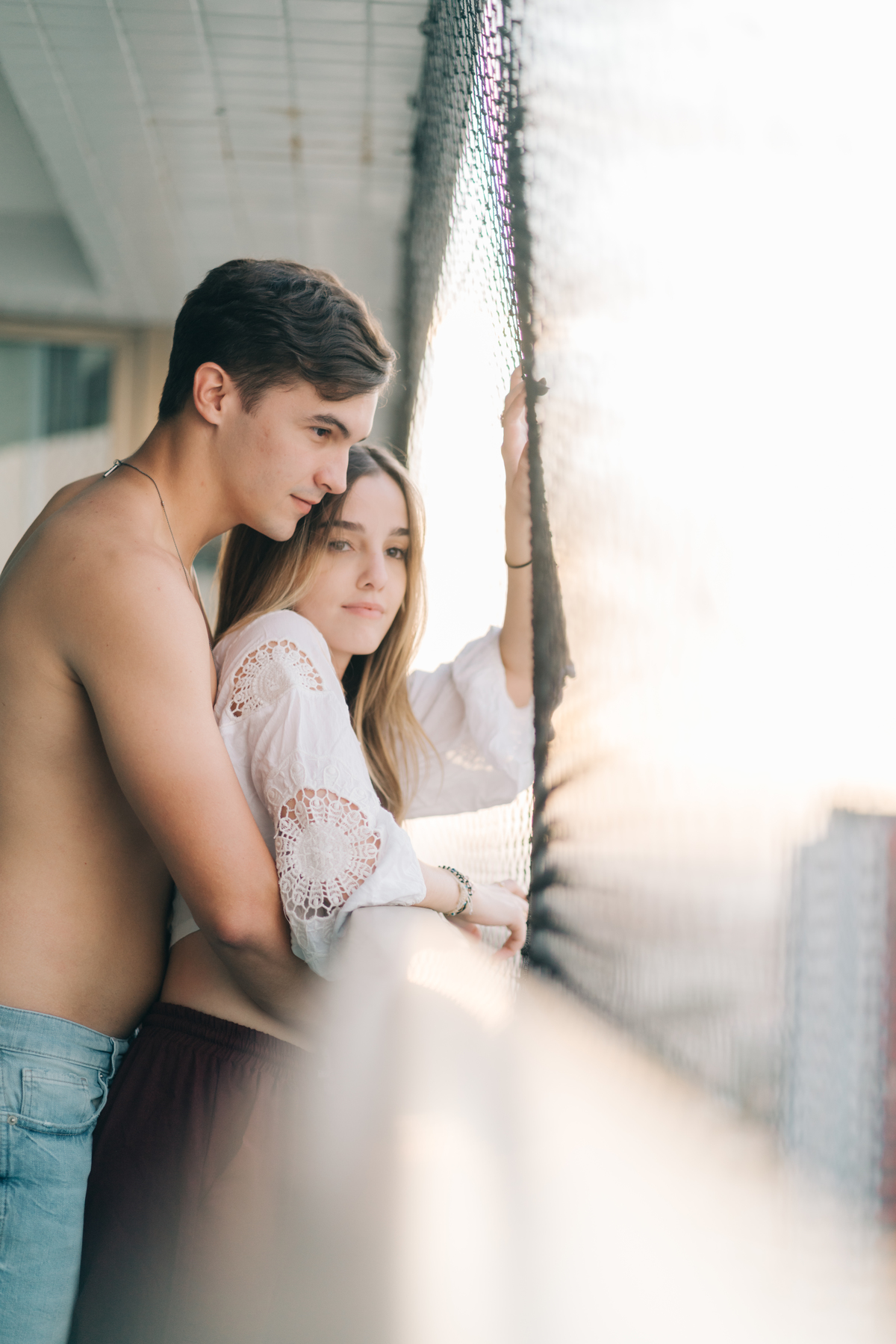 Ensaio pré casamento em casa.