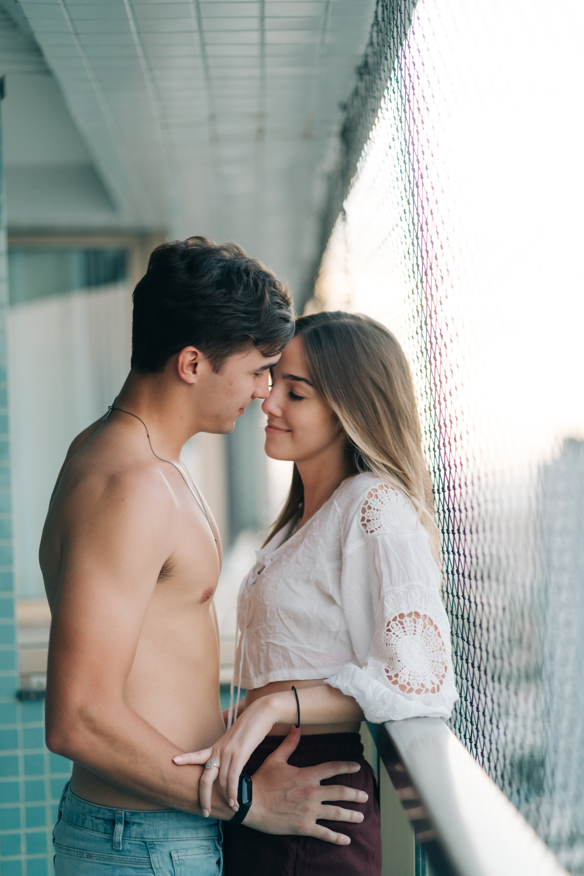 Ensaio pré casamento em casa.