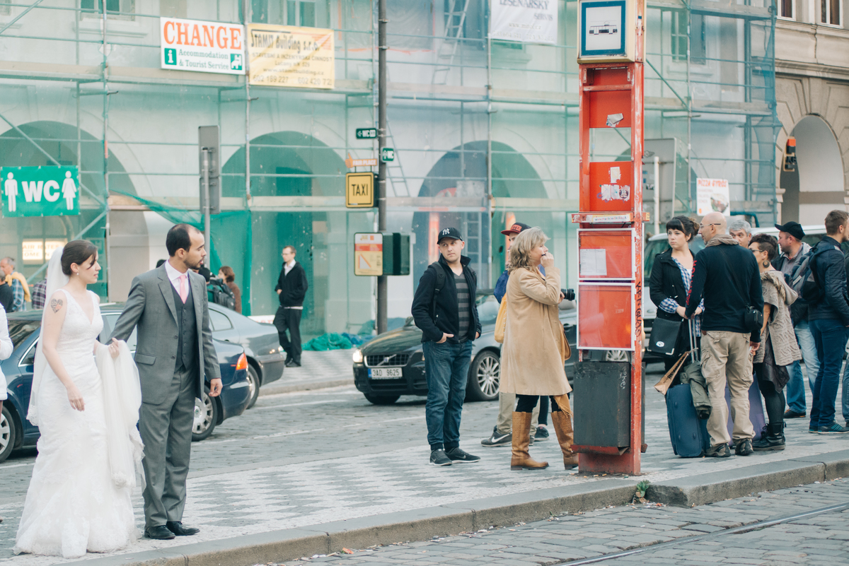 Ensaio de casal em Praga.