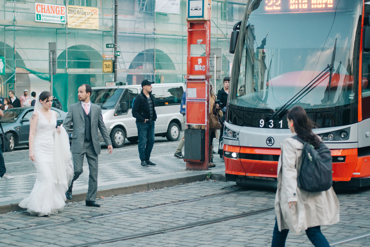 Ensaio de casal em Praga.