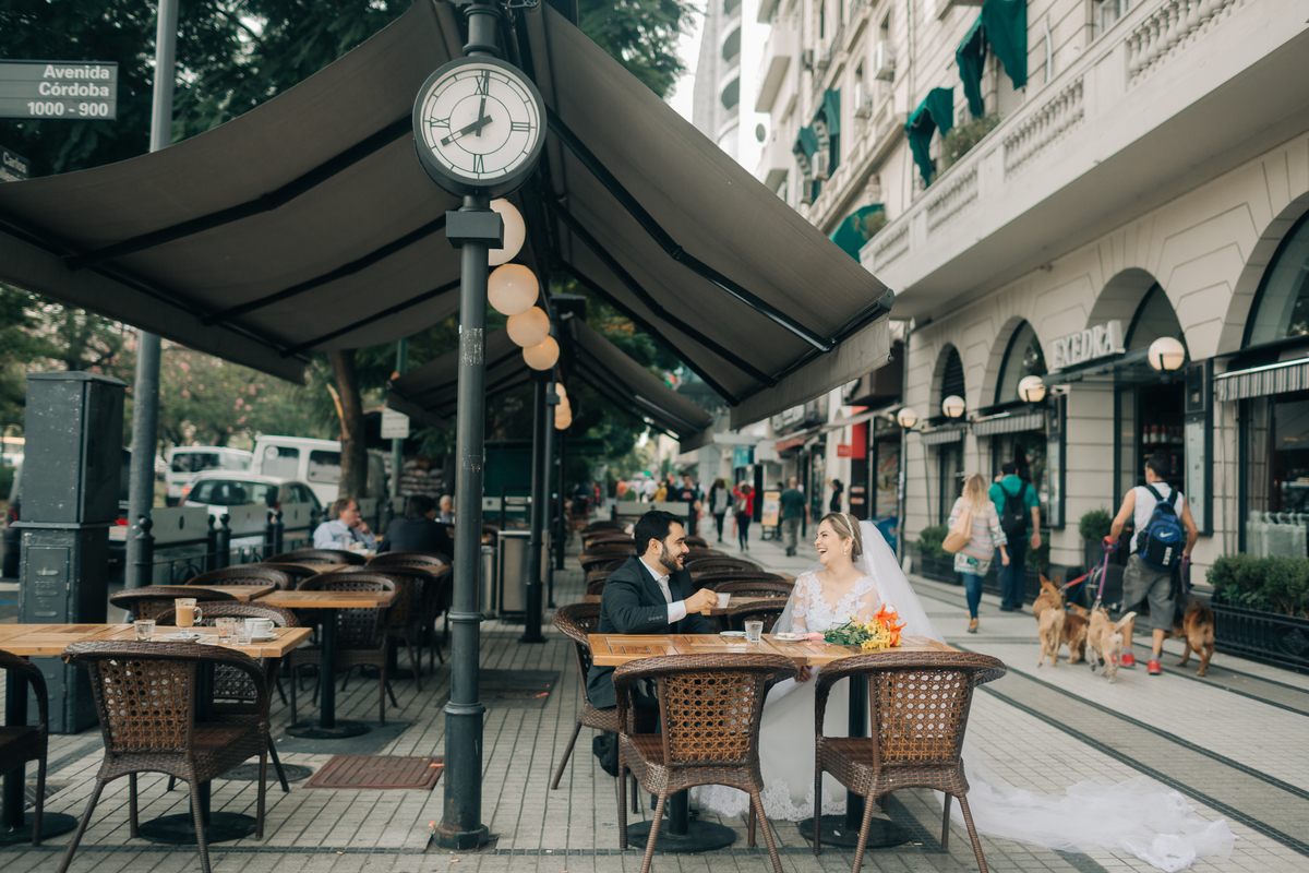 Ensaio de casal em Buenos Aires.