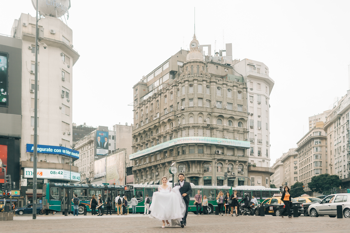 Ensaio de casal em Buenos Aires.