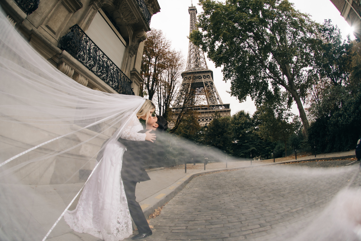 Ensaio de casal em Paris.