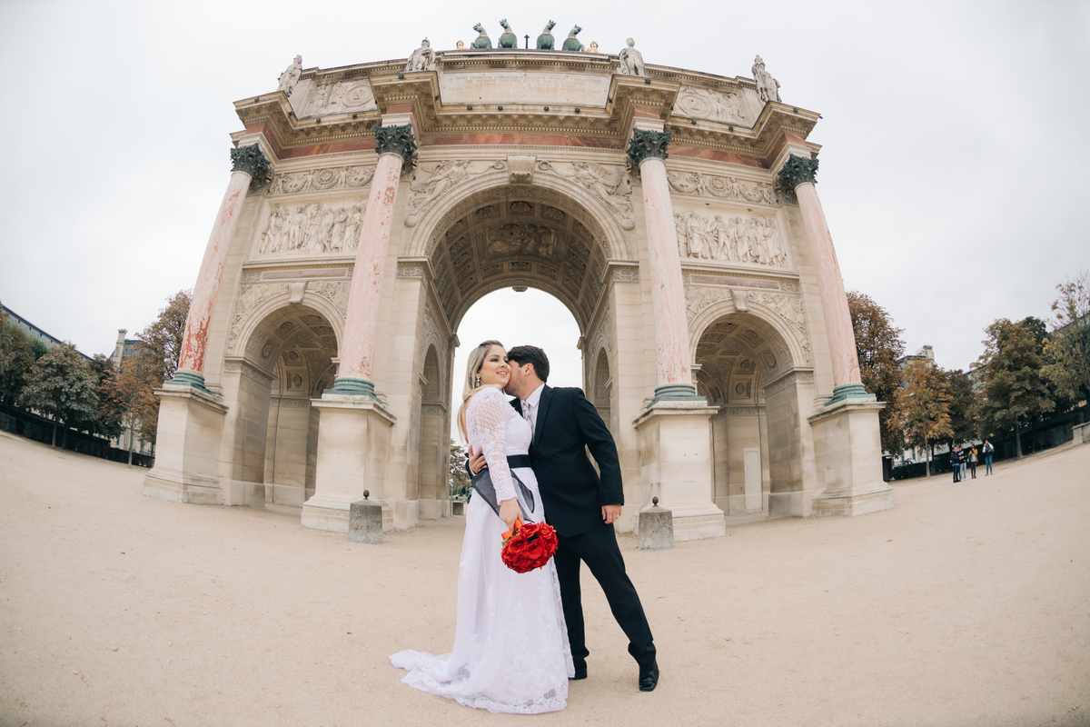Ensaio de casal em Paris.