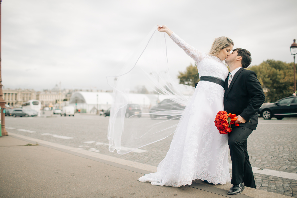 Ensaio de casal em Paris.
