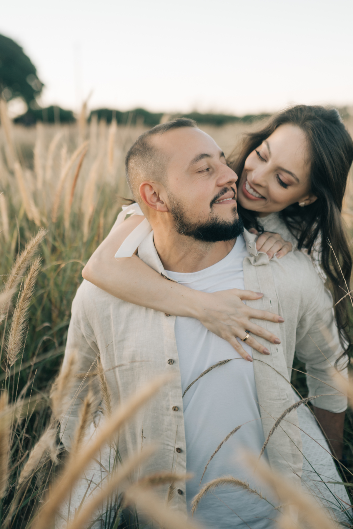 Fotos de casal em Holambra.