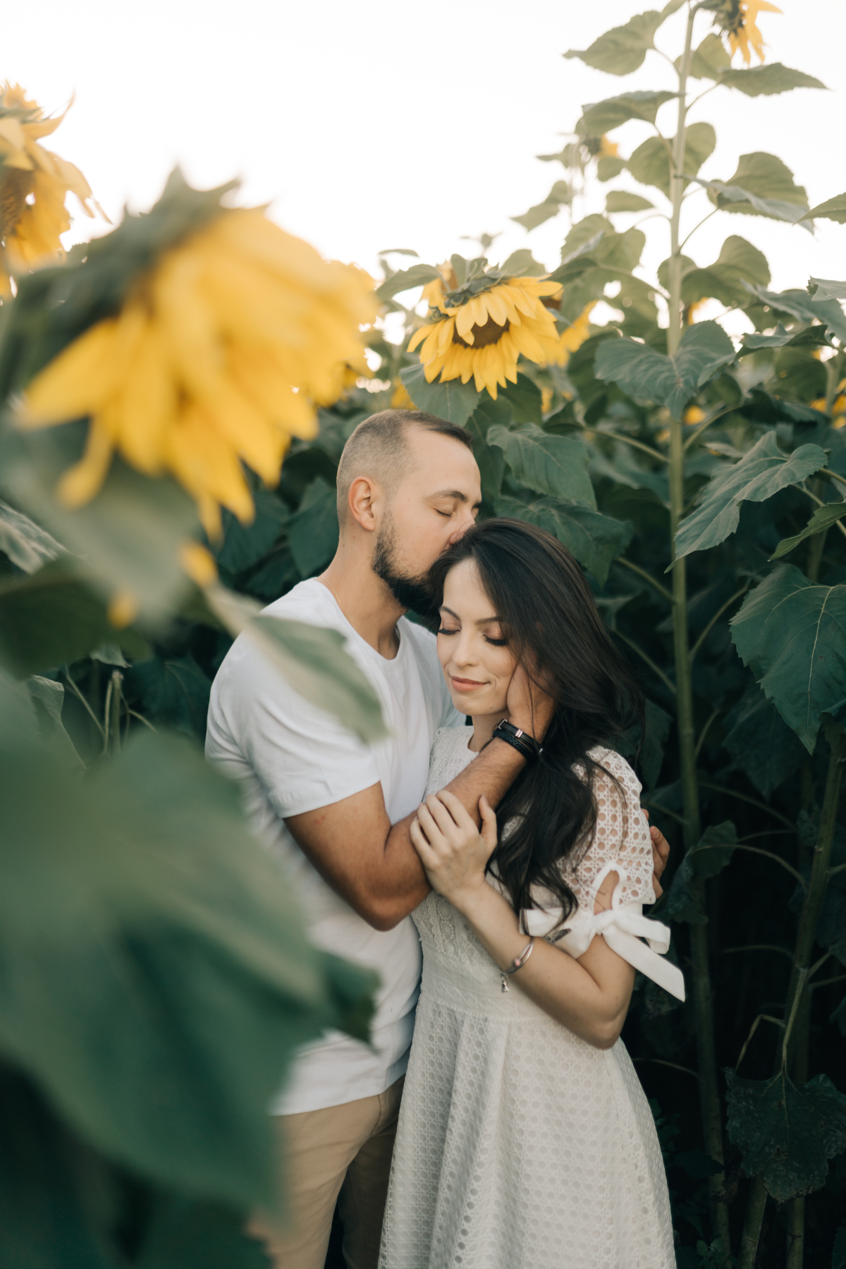 Fotos de casal em Holambra.