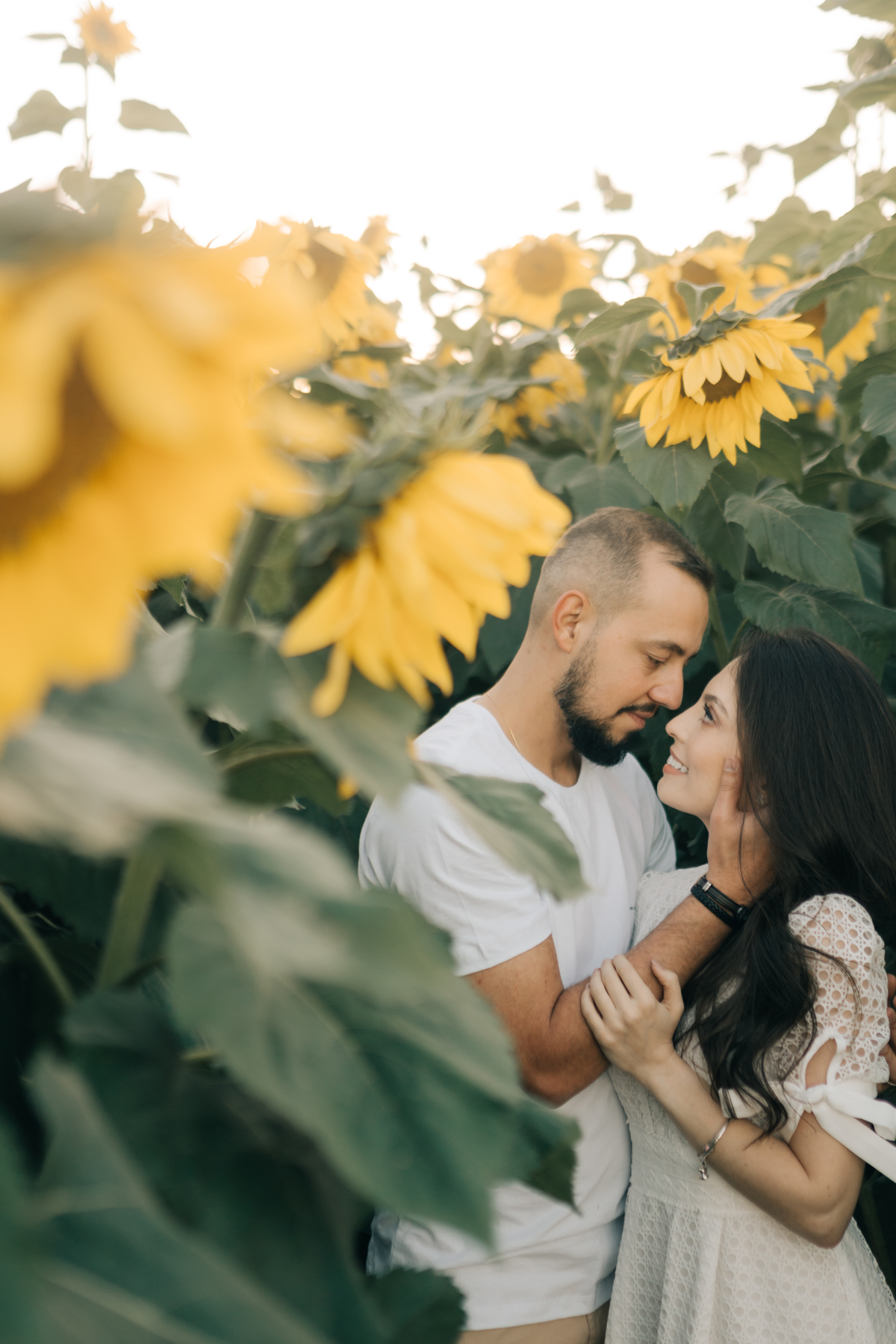 Fotos de casal em Holambra.