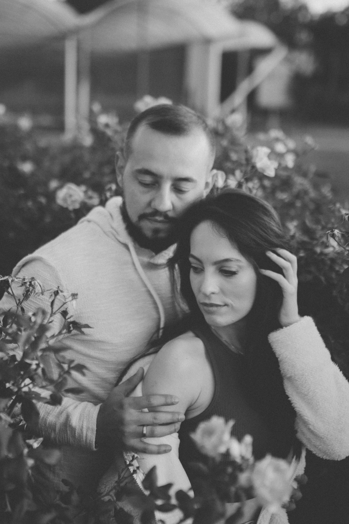 Fotos de casal em Holambra.