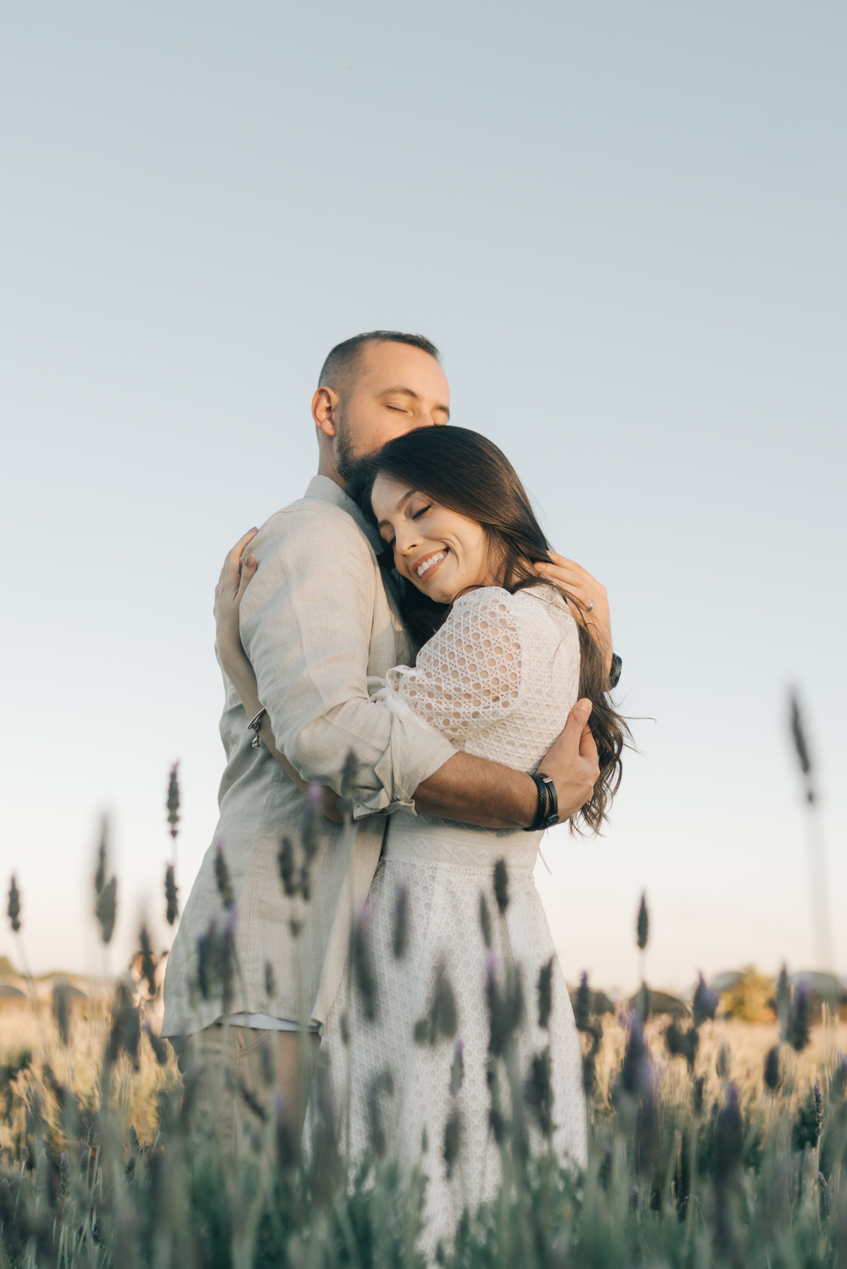 Fotos de casal em Holambra.