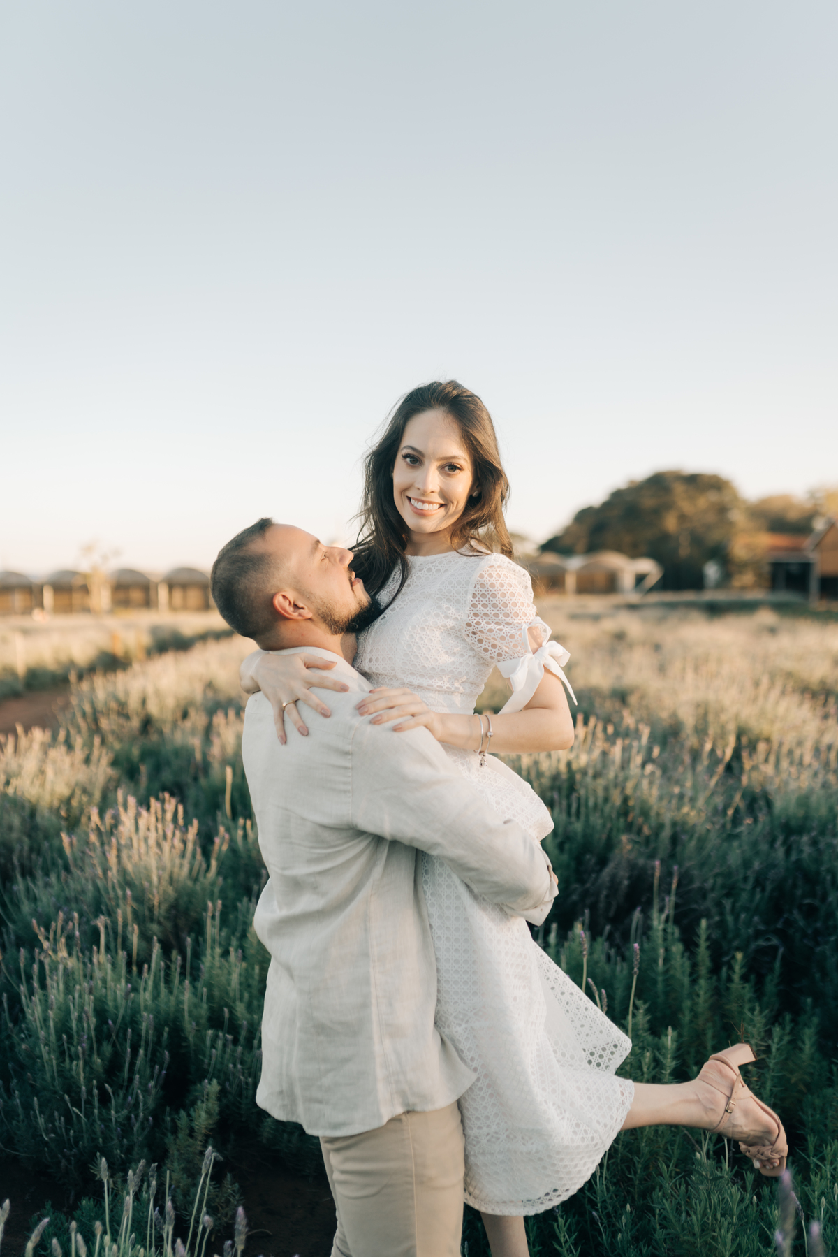 Fotos de casal em Holambra.