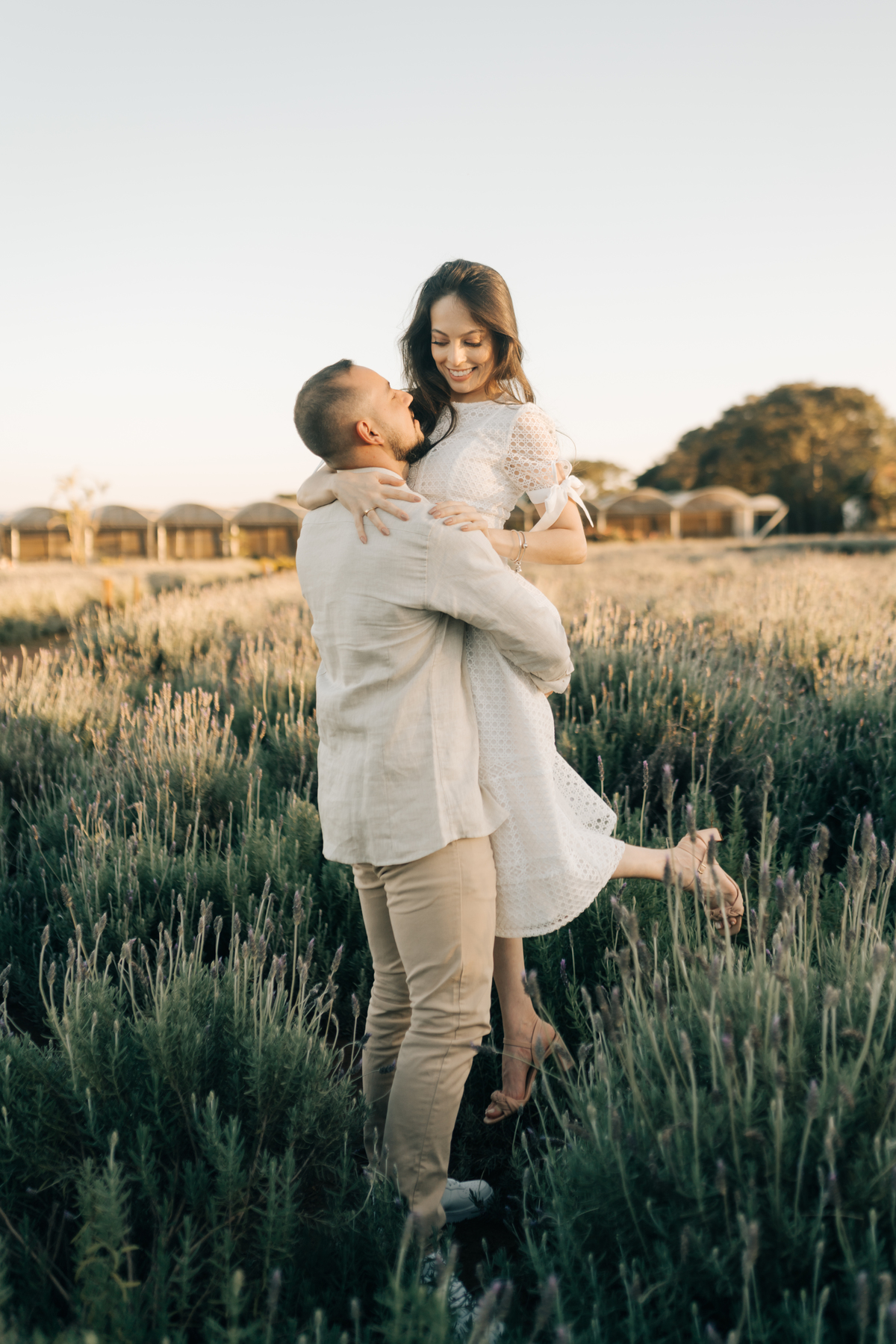 Fotos de casal em Holambra.