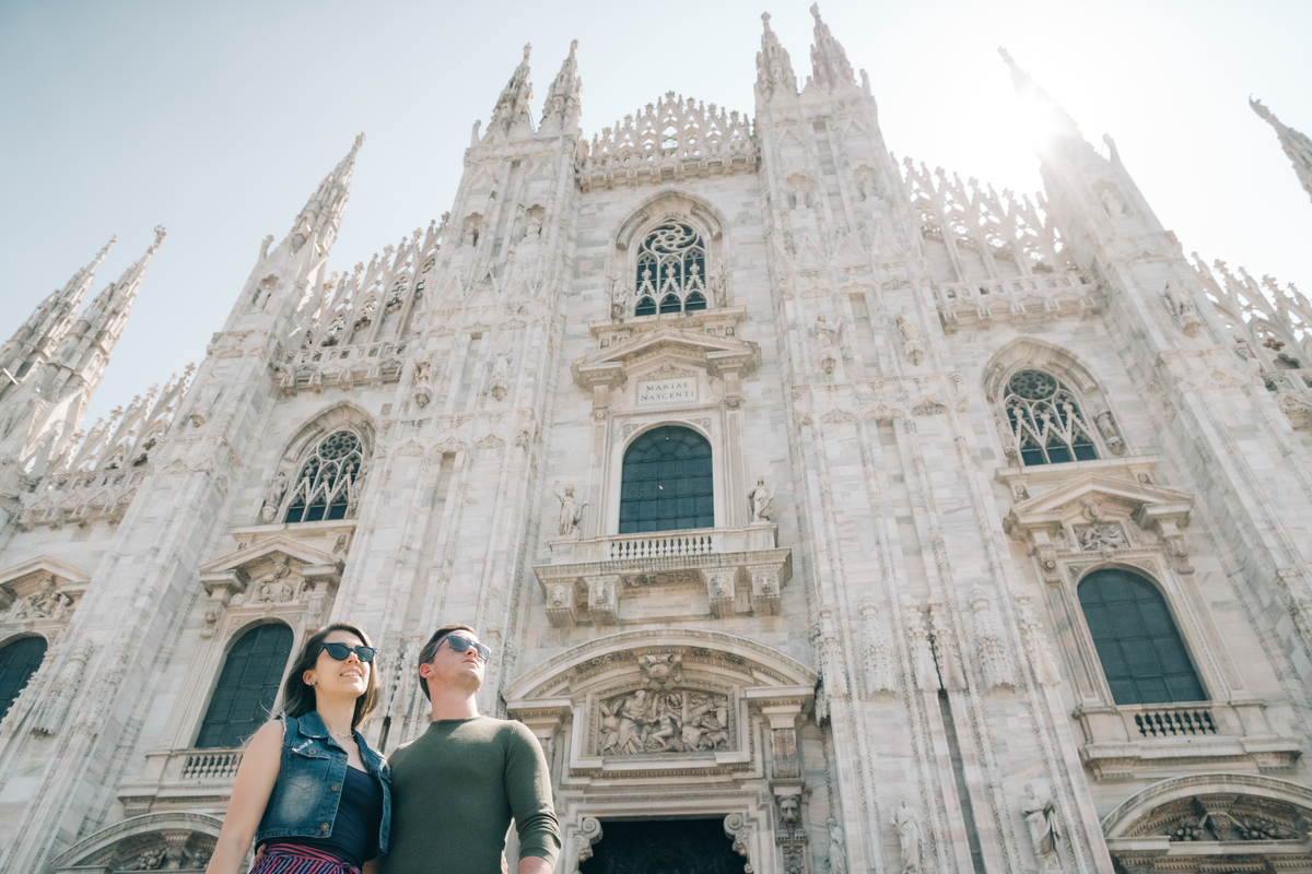 Ensaio de casal em Milão.