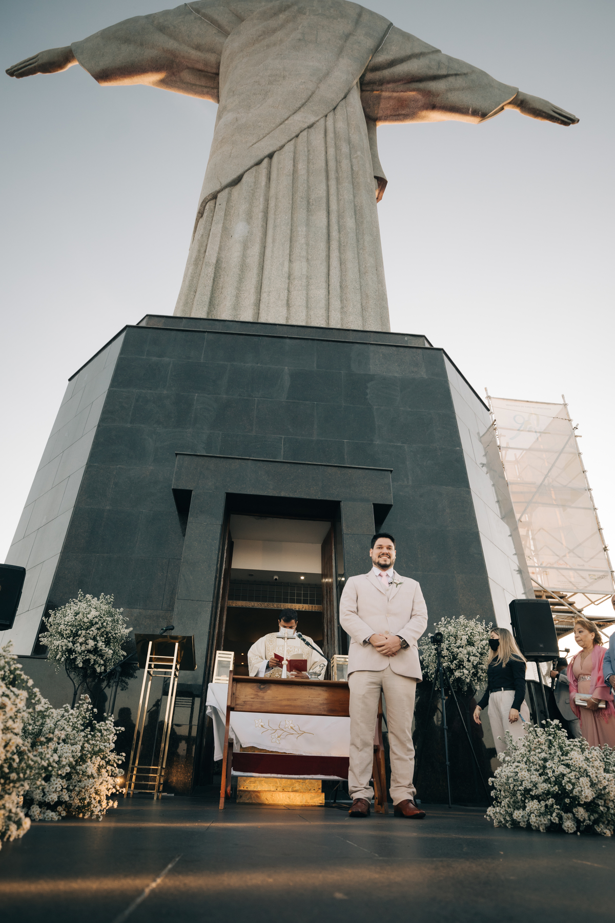 Casamento no Cristo Redentor.