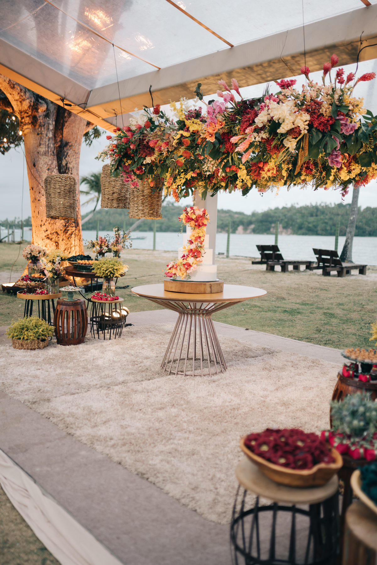 Decoração de casamento em Carneiros.