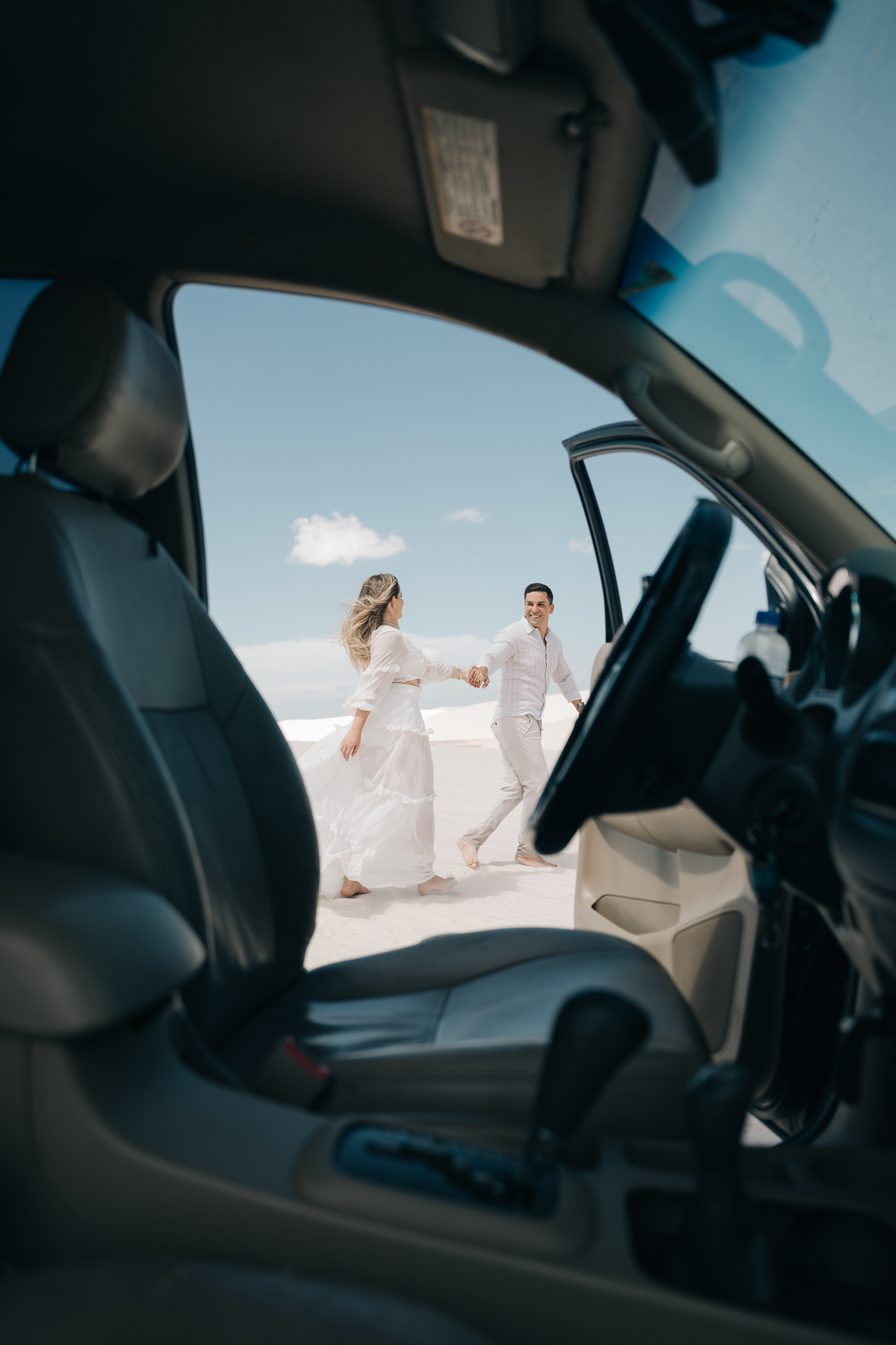 Ensaio de casal nos lençóis Maranhense.