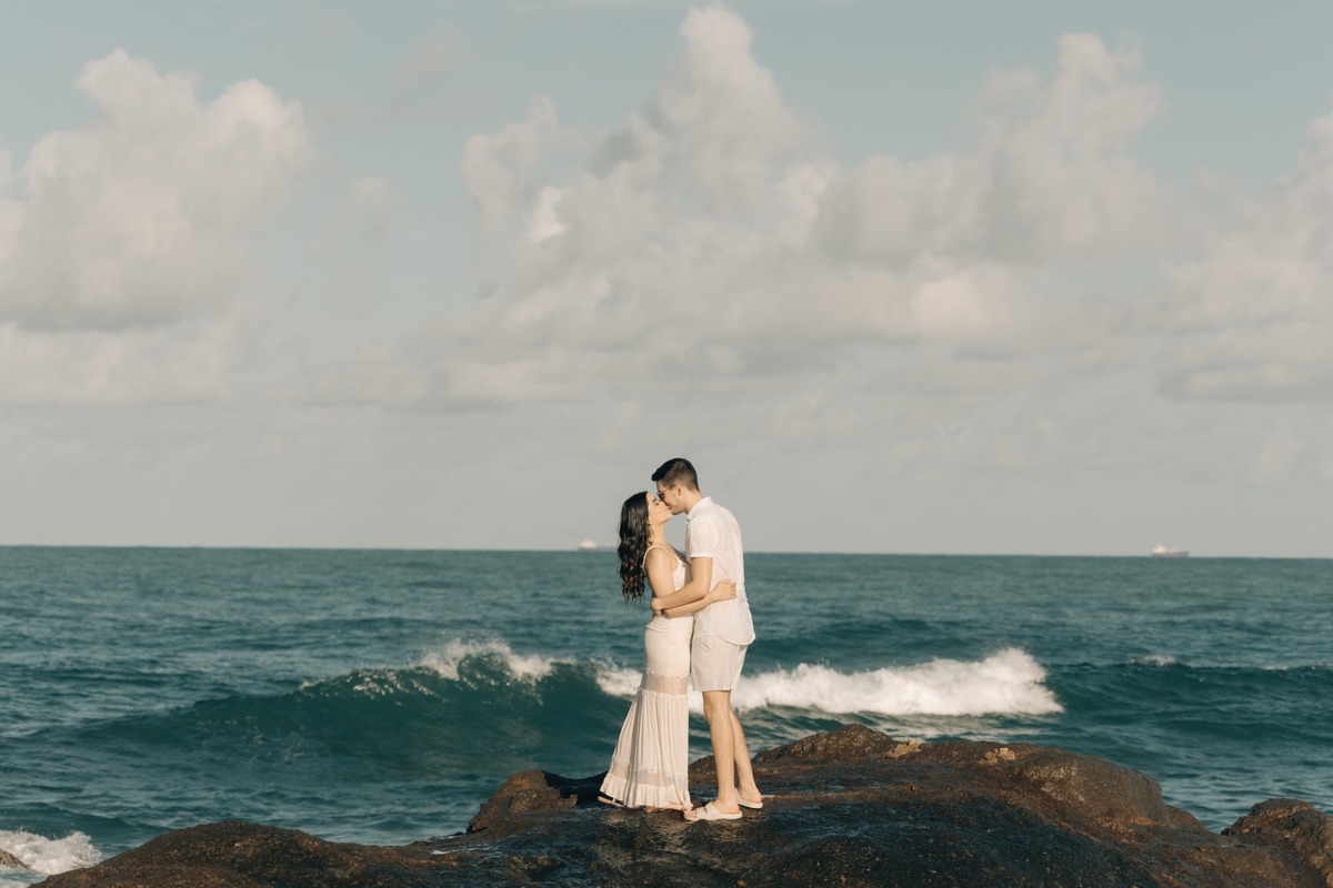 Ensaio pré casamento na praia do Paiva.