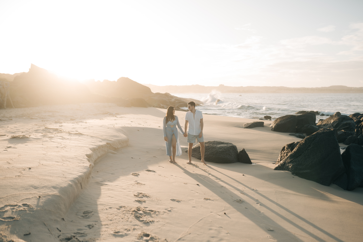 Ensaio pré casamento na praia do Paiva.